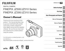 Manuals :: FinePix Series Manuals :: J Series :: Fujifilm Finepix JZ500 ...