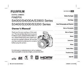 Fujifilm Finepix S4000 / S4000A / S3900 / S3400 / S3300 / S3200 Series  Manual